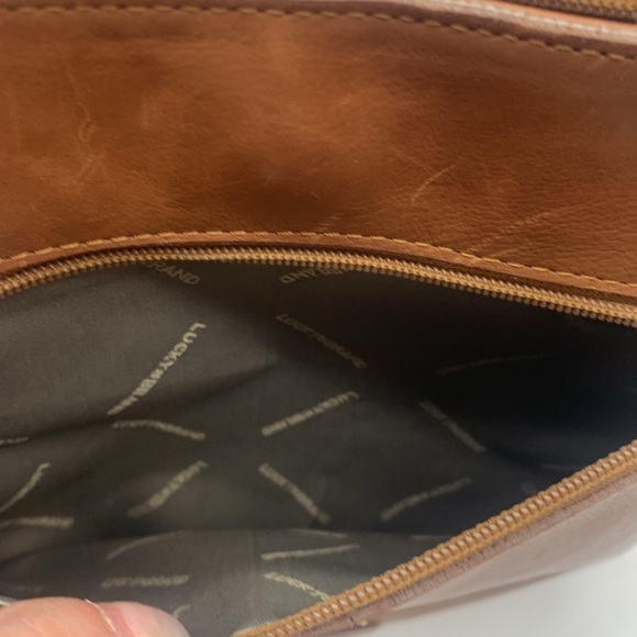 Lucky Brand Brown Leather Crossbody Bag MCB6840K - Picture 7 of 16